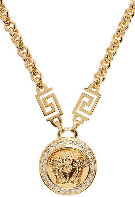 versace gold kette medusa|versace gold medusa necklace.